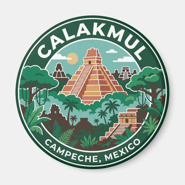 Imã Calakmul México (Frente)