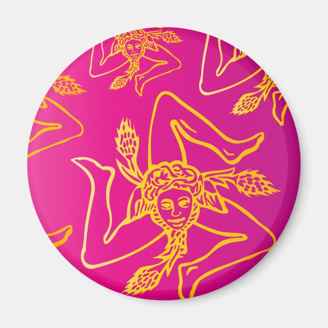 Imã Calamita Color TRINACRIA (Frente)