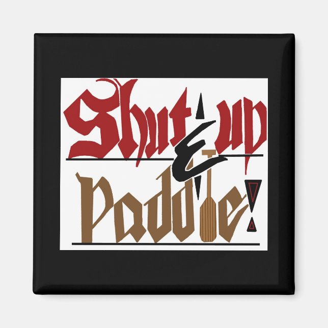 Imã Calar a boca e remar o ímã (Frente)