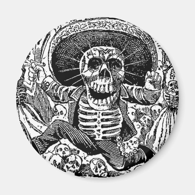 Imã Calavera Dia dos Mortos (Frente)