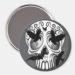 Imã Calaveras Decorativas do Halloween