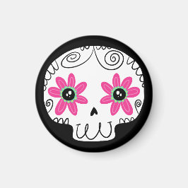 Imã Calaverita Dia dos Mortos do Crânio do Açúcar