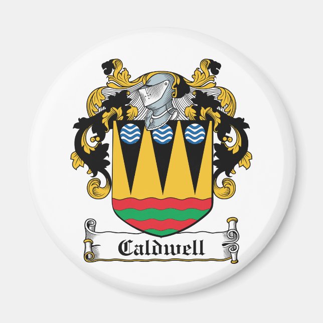 Imã Caldwell Family Crest (Frente)