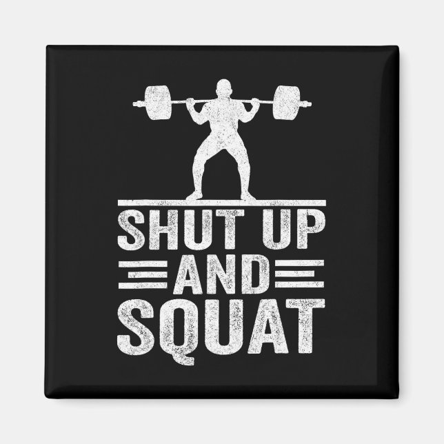 Imã Cale-Se E Esmague O Trabalho Engraçado Gym Bodybui (Frente)