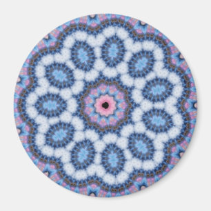 Imã caleidoscópio cor-de-rosa azul de n