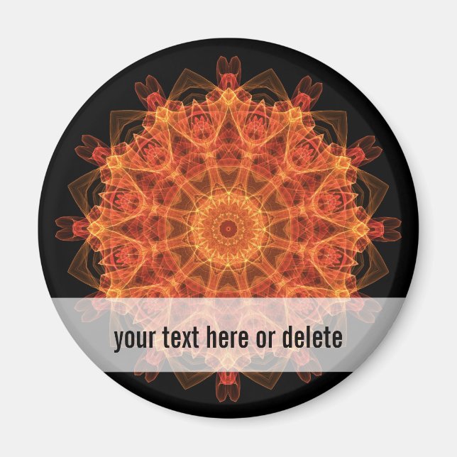 Imã Caleidoscópio de flor (Frente)