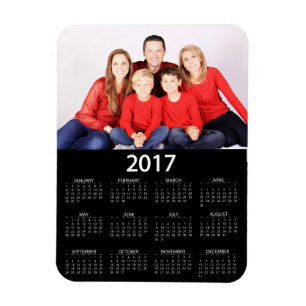Ímã Calendário 2017 moderno da foto