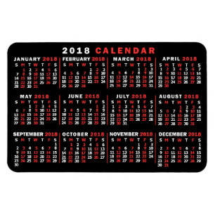 Ímã Calendário 2018 (Consulte Descrição para Nova Vers