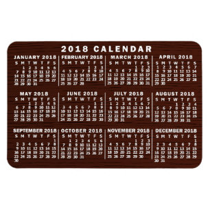 Ímã Calendário 2018 (Consulte Descrição para Nova Vers