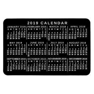 Ímã Calendário 2019 (Consulte Descrição de Nova Versão
