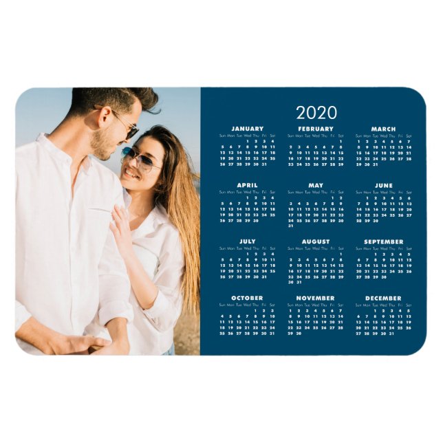 Ímã Calendário 2020 Sua Foto (Horizontal)