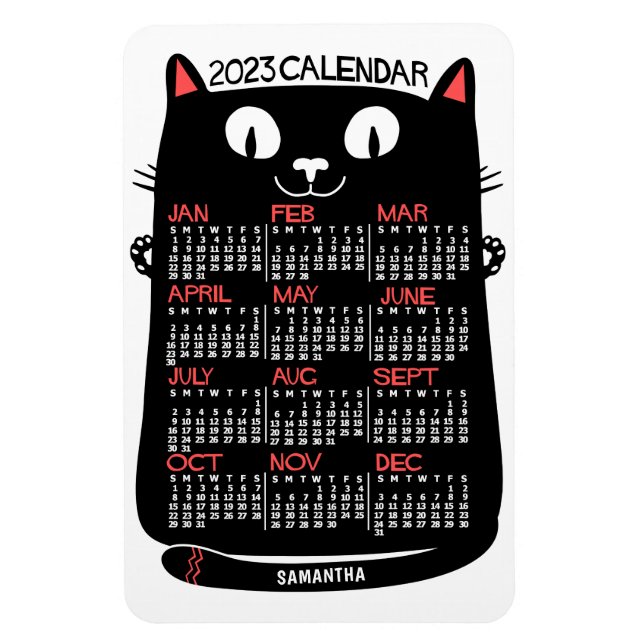 Ímã Calendário 2023 (Consulte Descrição da Versão Mais (Vertical)