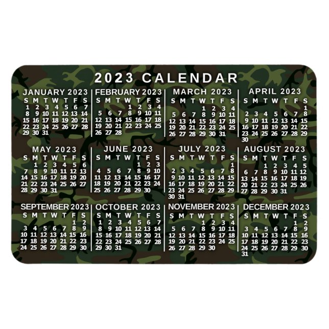 Ímã Calendário 2023 (Consulte Descrição da Versão Mais (Horizontal)