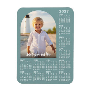 Ímã Calendário 2027 com Foto - Arco Moderno