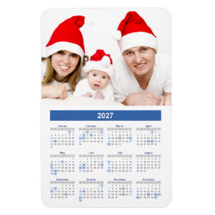 Ímã Calendário 2027 com Foto Personalizada