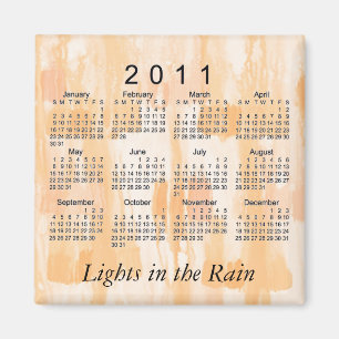 Imã Calendário Abstrato Mini 2011