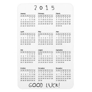 Ímã Calendário da Boa Sorte 2015