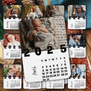 Ímã Calendário de Ano Novo de Março de 2025 Foto da Fa