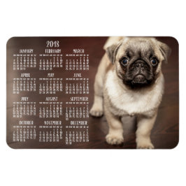 Ímã Calendário de cães 2018 Foto grande Magnet 4x6