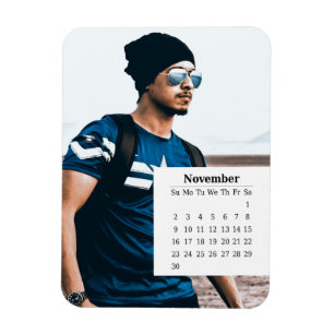 Ímã Calendário de Sobreposição novembro de 2025