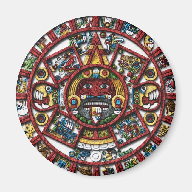 Imã Calendário do Aztec (Frente)