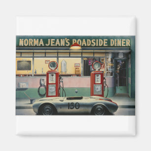 Imã Calendário Girl.tif da estrada do destino CON03-V