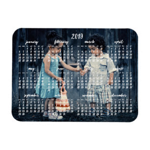 Ímã Calendário Magnético Personalizado 2019 3x4