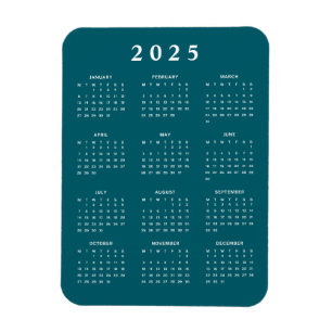 Ímã Calendário Mensal 2025