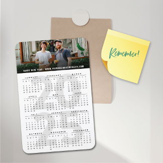 Ímã Calendário Moderno 2023 Foto Simples de Ano Novo