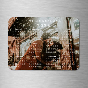 Ímã Calendário Personalizado de Foto 2022