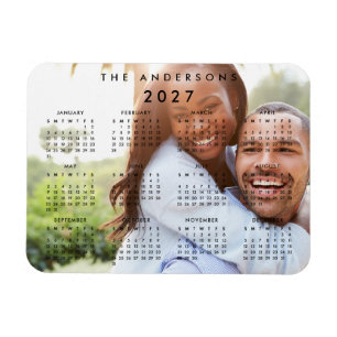 Ímã Calendário Personalizado de Fotos da Família 2023
