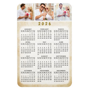 Ímã Calendário Personalizado de Imagem Magnética 202