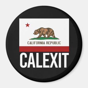 Imã Calexit - branco da bandeira da saída de
