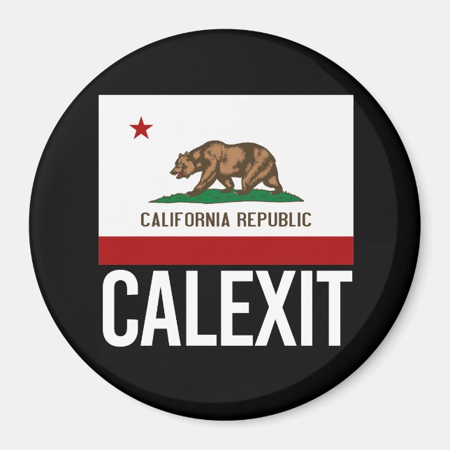 Imã Calexit - California Exit Flag White - - - (Frente)