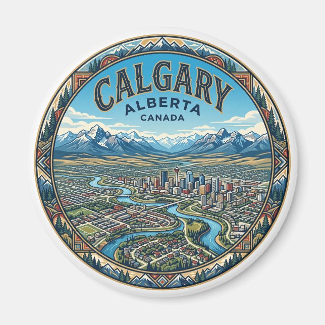 Imã Calgary Canadá (Frente)