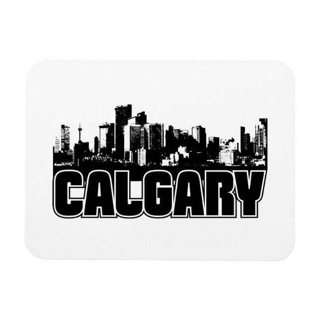 Ímã Calgary Skyline (Horizontal)