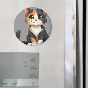 Imã Calico Kitten Whimsical com Cattitude