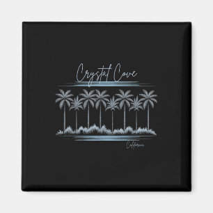 Imã California Beach Crystal Cove Summer Palm