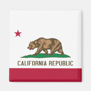 Imã California Cali Republic Bear Flag, Estados Unidos