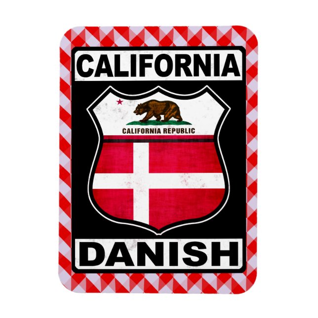 Ímã California Danish American Magnet (Vertical)