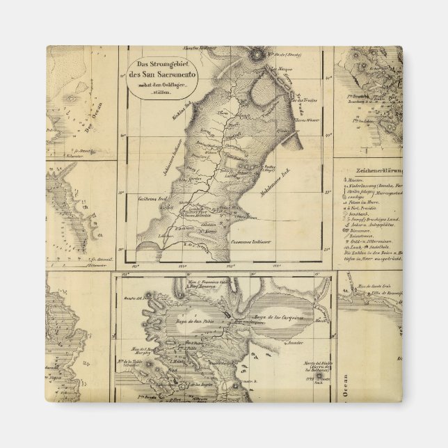 Imã California Dourado Rush (Frente)