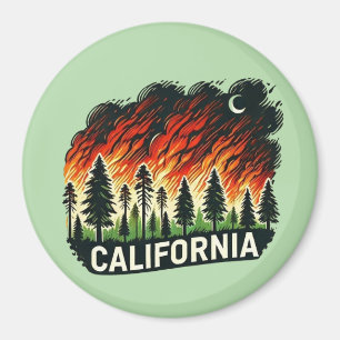 Imã CALIFÓRNIA FIRE Chaveiro