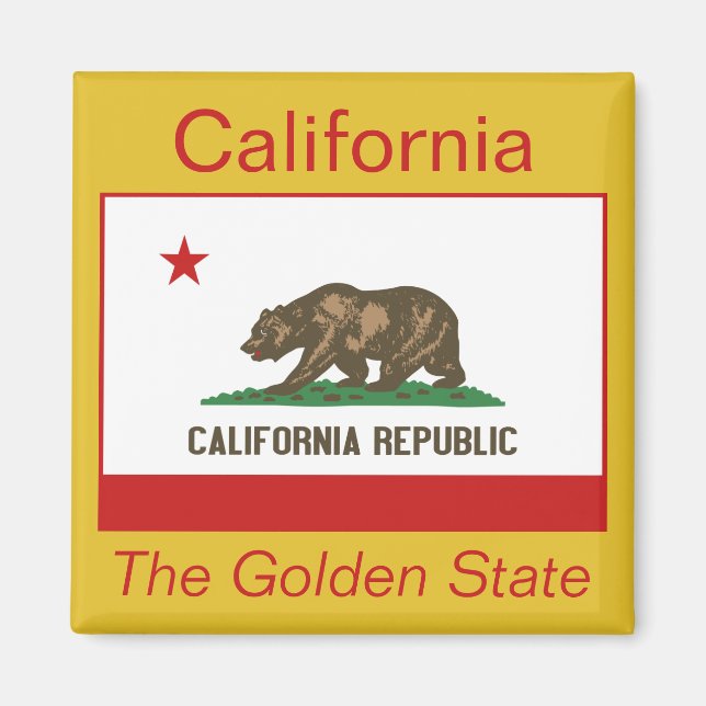 Imã California Flag Magnet (Frente)