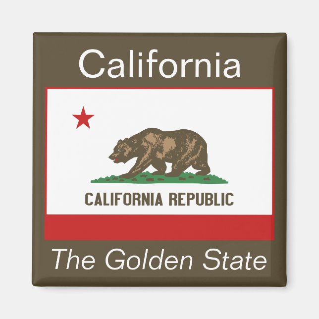 Imã California Flag Magnet (Frente)