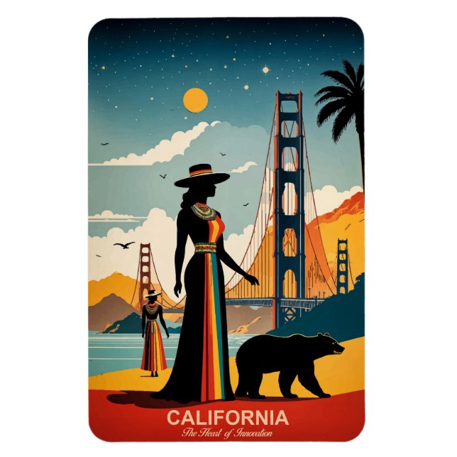 Ímã Califórnia: O Coração da Inovação Flexível (Vertical)