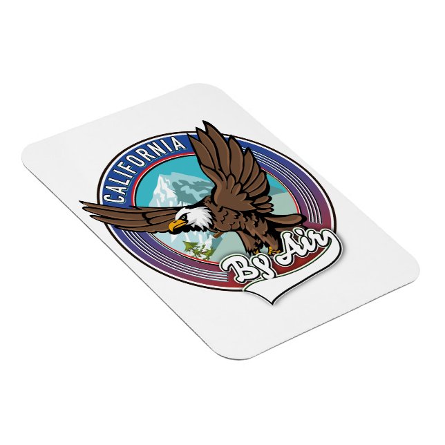 Ímã Califórnia por Air viagem patch (Lado Direito)