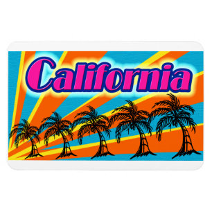Ímã California Sun & Palm Trees #1 Magnet