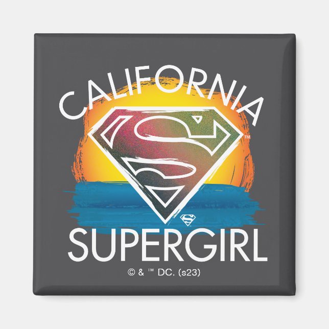 Imã California Supergirl Sunset Graphic (Frente)