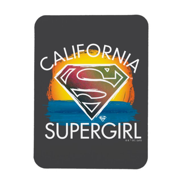 Ímã California Supergirl Sunset Graphic (Vertical)