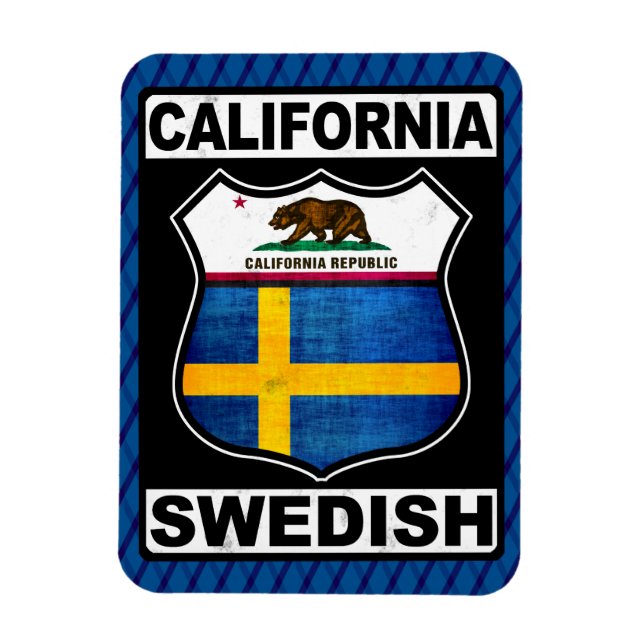 Ímã California Swedish American Magnet (Vertical)